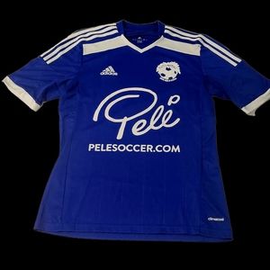 Pele Soccer club soccer jersey Blue
